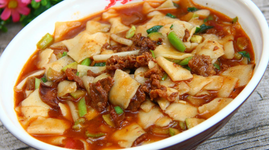 羊肉炒面片-大餐网