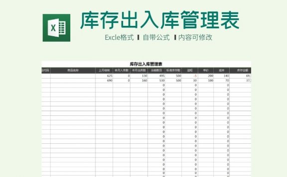 2021年企业库存出入库管理表