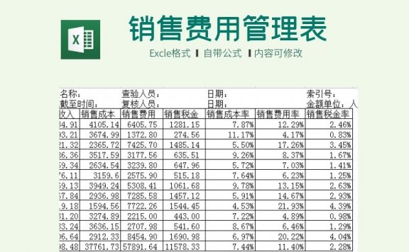 企业销售费用管理表（销售费用管理存在的问题）